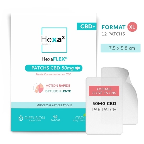 Patchs CBD Muscles & Articulations  - Hexa3
