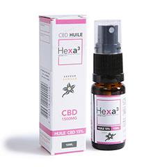 achat Huile MCT CBD 15% HexaCube (Vanille)
