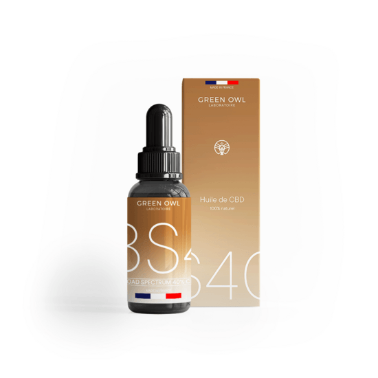 Huile CBD 40% Broad Spectrum - GreenOwl