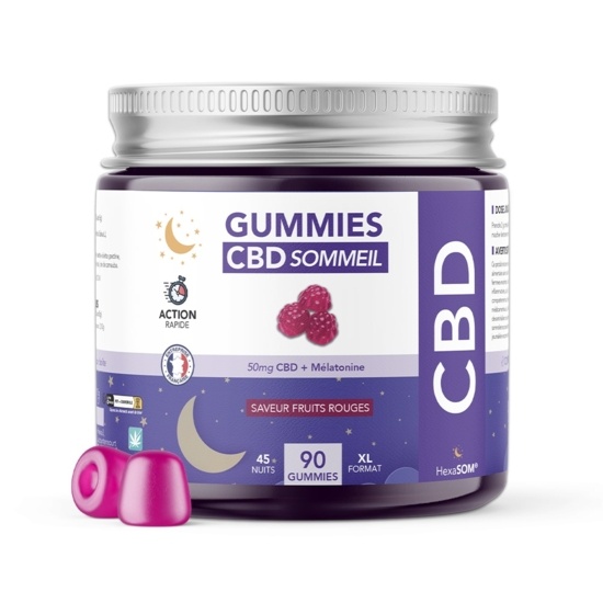 Bonbons CBD sommeil Hexa3