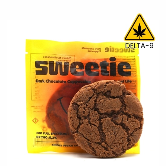 Cookie chocolat noir cappuccino 100mg D9 THC