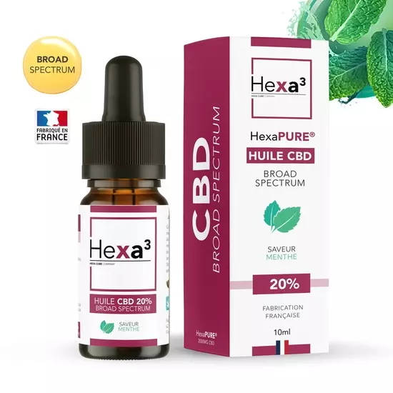 Huile CBD 20% Broad Spectrum Menthe