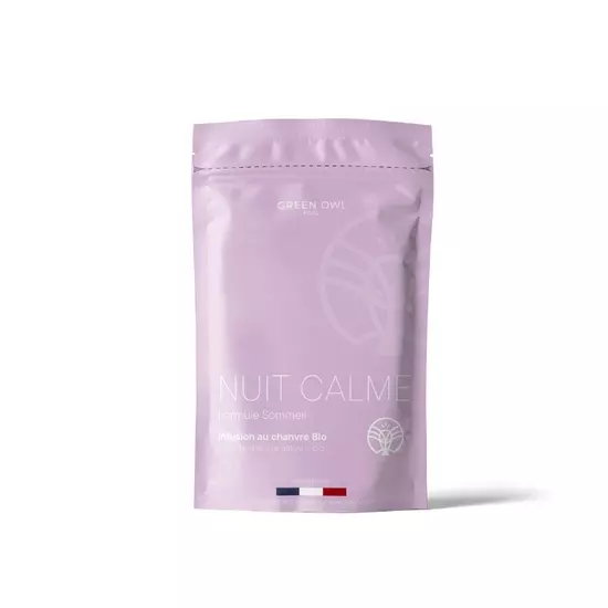 Infusion CBD Nuit Calme 35g – Un Sommeil Paisible Naturellement