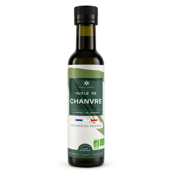 Huile vierge de graines de chanvre toastees