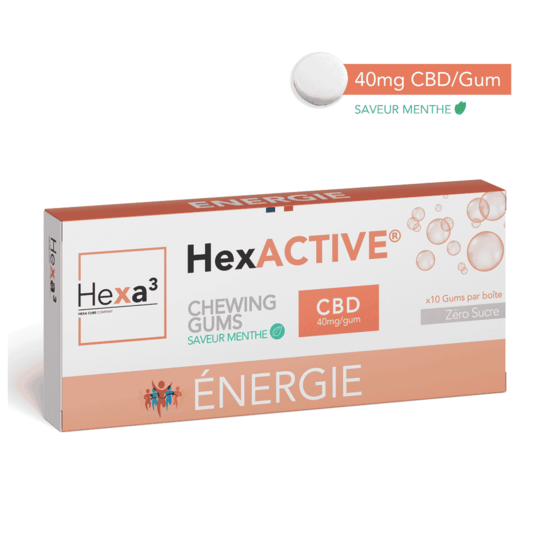 Chewing-gum CBD Energie - Hexa3