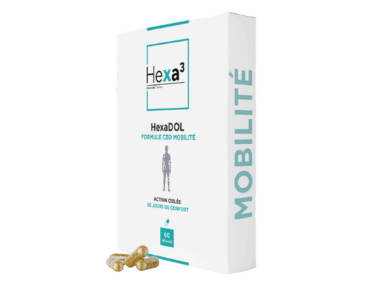 HexaDOL 60 capsules CBD Mobilité - 1800mg - Hexa3