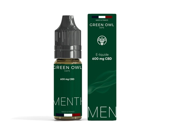 E-liquide CBD Menthe fraiche Green Owl