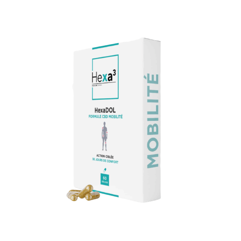 HexaDOL 60 capsules CBD Mobilité - 1800mg - Hexa3