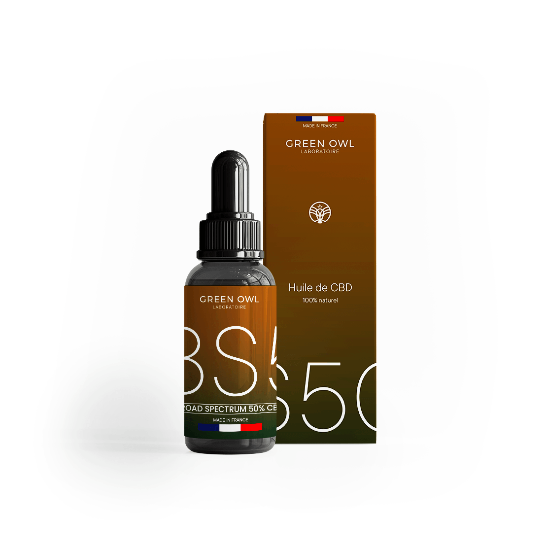 Huile CBD 50% Broad Spectrum - GreenOwl