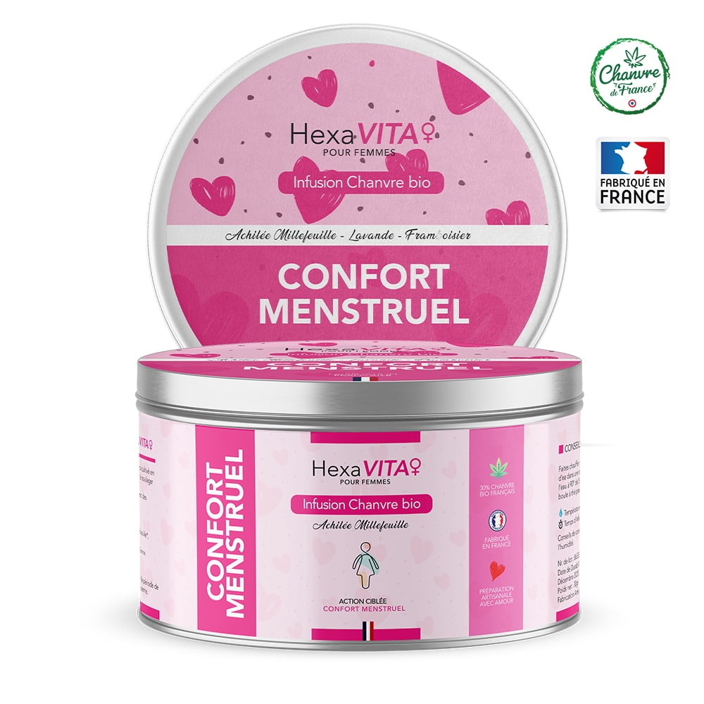 Infusion CBD Confort Menstruel 30g - Hexa3