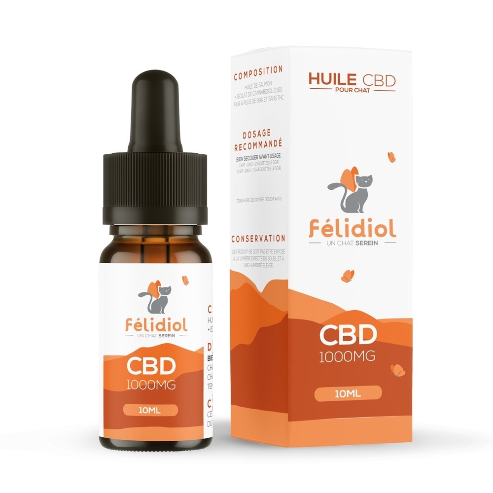 Huile CBD Chat 10% -Felidiol