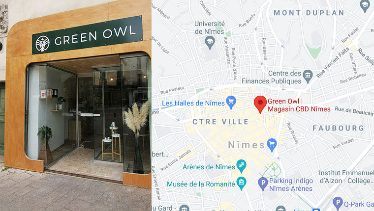 boutique CBD Green Owl Nîmes